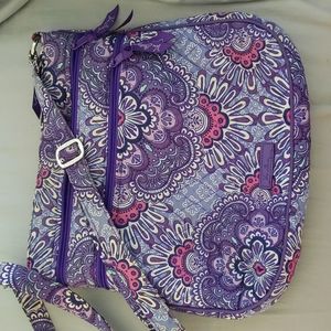 Vera Bradley lilac tapestry crossbody purse